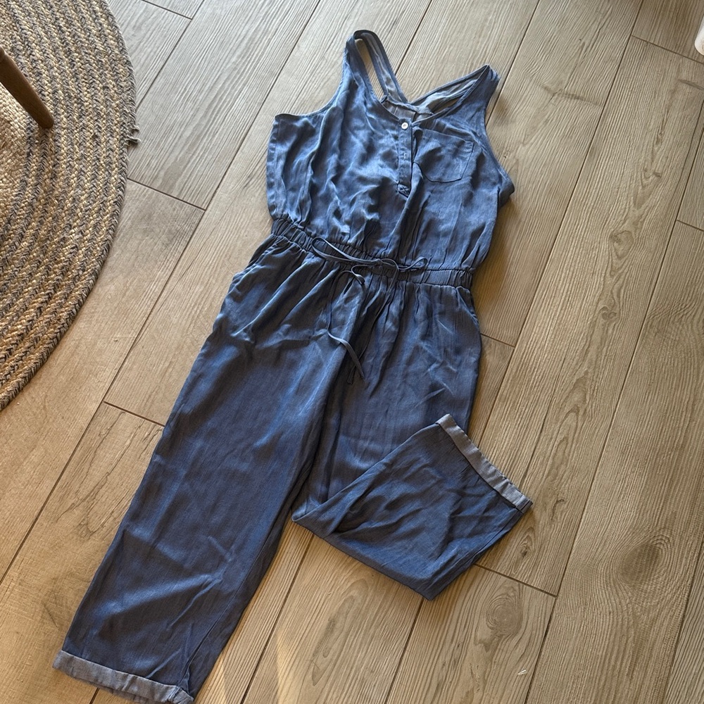 Cupshe Blue Sleeveless Jumpsuit
